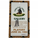 1994 U.S. Open Championship Oakmont Country Club Gallery Ticket for June 20 Playoff Round