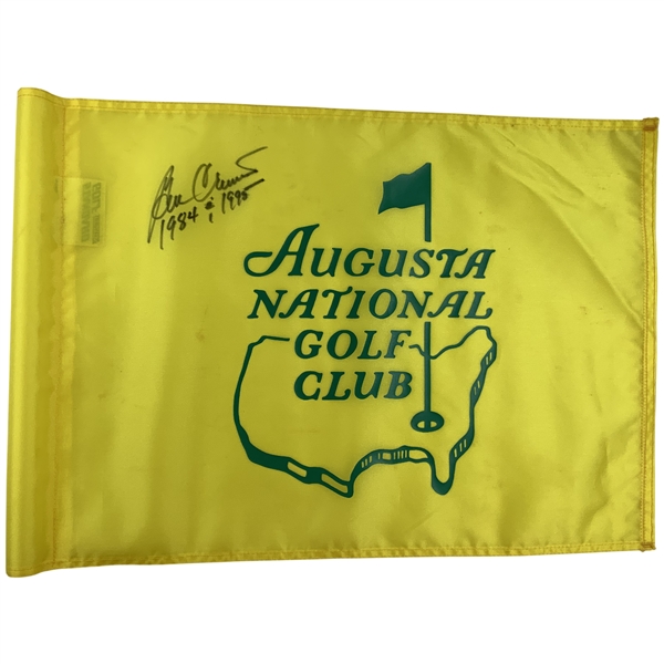 Ben Crenshaw Signed Augusta National Golf Club Flown Used Flag W/ Years Won JSA ALOA