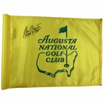 Ben Crenshaw Signed Augusta National Golf Club Flown Used Flag W/ Years Won JSA ALOA