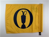 Gary Player Signed Open Championship Flag w/ Years Won JSA ALOA