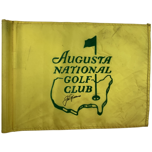 Jack Nicklaus Signed Augusta National Golf Club Used Flown Yellow Flag JSA ALOA
