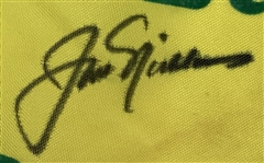 Jack Nicklaus Signed Augusta National Golf Club Used Flown Yellow Flag JSA ALOA