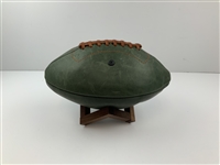 Masters Tournament Links and Kings Premium Leather Football with Wood Display Stand