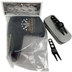 Collection of Scotty Cameron Golf Accessories Including 2020 Club Cameron Member Headcover and Studio Design Pivot Tools