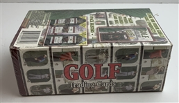 A Collection of Golf Trading Cards Including 2001 Upper Deck SP Authentic Preview Sealed Box and Limited Serial-Numbered Inserts