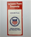 1974 Inaugural Tournament Players Championship Golf Ephemera - Nicklaus Win!