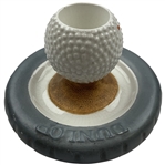 Dunlop Ceramic Golf Ball and Tire Advertising Egg Cup