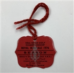 Johnny Miller Signed 1976 Open Championship Season Ticket Royal Birkdale JSA ALOA