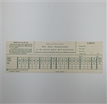 Ken Venturi Signed 1964 U.S. Open Official Scorecard Congressional Country Club JSA ALOA