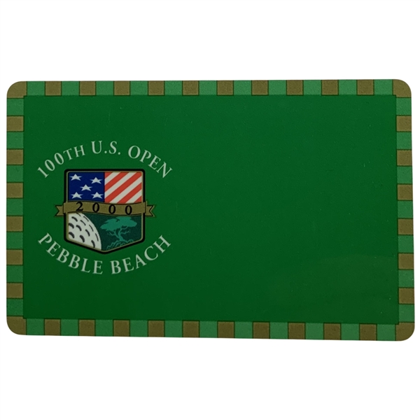 2000 U.S. Open Championship Admission Credential Pebble Beach Golf Links