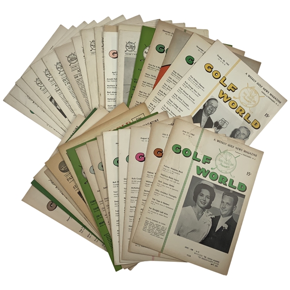 A Collection of Approximately 30 Vintage Golf World Publications, Pinehurst, NC, 1947-1963