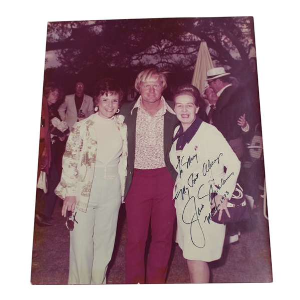 Jack Nicklaus Signed & Dated Original 1973 Masters Photo in Green Jacket JSA ALOA
