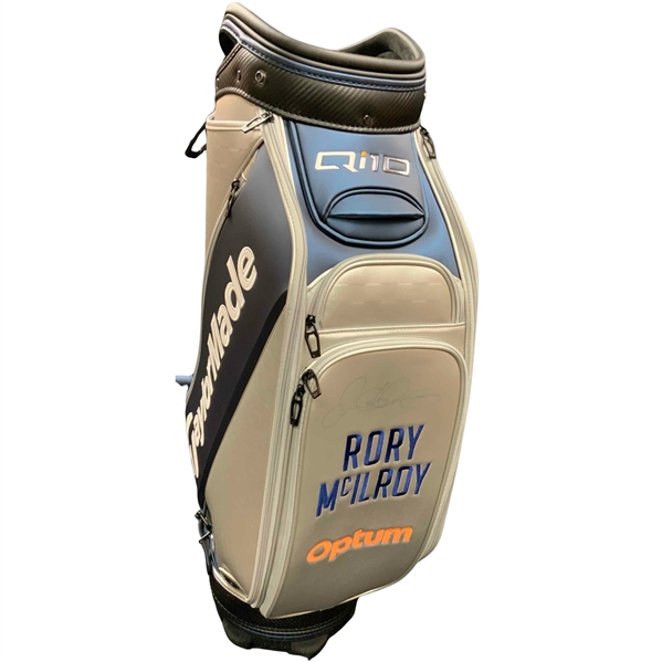 Rory McIlroy Signed Rory McIlroy Taylormade Qi10 Full Size Staff Golf Bag JSA ALOA