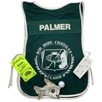 Arnold Palmers 71 at 71! 2001 Bob Hope Chrysler Classic Tournament Used & Signed Bib, Ball, Glove, Yardage Book & Pin Sheet - Last to Shoot Age on Tour JSA ALOA
