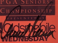 Palmer & Nicklaus Signed 1993 PGA Seniors Championship Gallery Ticket JSA #CR84552