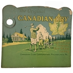 Circa 1910-25 The Original Canadian Dry “Die-Cut Cardboard” Golf Advertising Sign