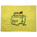Phil Mickelson Signed 2006 Masters Tournament Embroidered Flag JSA ALOA