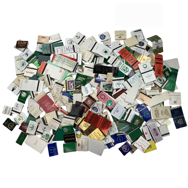 A Large Collection of Vintage Golf Course and Country Club Matchbooks and Covers