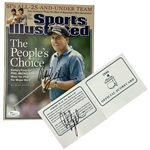 Two Phil Mickelson Autographed Items Including 2005 Sports Illustrated and 2006 Masters Scorecard JSA ALOA