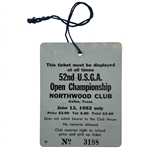 1952 US Open Championship at Northwood Club Gallery Ticket - Julius Boros Win