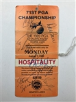 (7) 1989 PGA Championship Kemper Lakes Tickets w/ Multi-Signed Monday - Payne 1st Major JSA ALOA