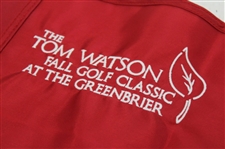 Tom Watson Signed Greenbrier Fall Golf Classic Red/White Flag JSA ALOA