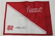 Tom Watson Signed Greenbrier Fall Golf Classic Red/White Flag JSA ALOA