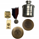 A Collection of Six Robert Sommers USGA Professional Golf Memorabilia Items