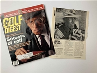 Harvey Penick Signed Golf Digest. Vol. 43, No. 5, May 1992 JSA ALOA