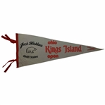 c.1973 Ohio Kings Island Open Jack Nicklaus Golf Center Pennant - Jack Win