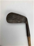 Set of Eight Antique Hickory Shaft Golf Clubs Including Banner and Burke Maker Marks