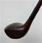 Set of Eight Antique Hickory Shaft Golf Clubs Including Banner and Burke Maker Marks