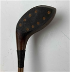 Antique G.S. Sprague and Co. The Jimmy Hickory Shaft Brassie Golf Club