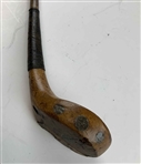 Antique Willie Park Spliced-Neck Long-Nosed Wood Golf Club