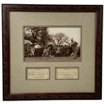 Francis Ouimet & Walter Hagen Signed 1941 Masters Tournament Photo Display - Framed JSA ALOA