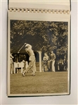 Vintage Ben Hogan Exhibition Photo Album Containing Thirteen Silver Gelatin Photos
