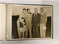 Vintage Ben Hogan Exhibition Photo Album Containing Thirteen Silver Gelatin Photos