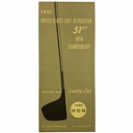 1951 US Open Souvenir Guide w/ Course Map - Hogan Win