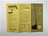 1951 US Open Souvenir Guide w/ Course Map - Hogan Win