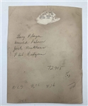 Arnold Palmer Hand-Signed Autograph Card and Vintage Golf Photograph Featuring The Big Three JSA ALOA