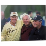 Jack Nicklaus, Arnold Palmer & Gary Player Big 3 At Masters Signed 2001 J. Warren 8x10 Photo JSA ALOA