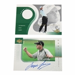 Sergio Garcia Signed 2001 Upper Deck Players Ink Card w/2001 UD Tour Threads Card
