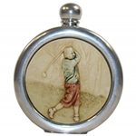 Alchemy Golf Theme Pewter Flask
