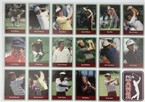 1985 Miller Press PGA Tour Uncut Card Sheet w/ Nicklaus, Payne, Seve & Couples
