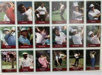 1985 Miller Press PGA Tour Uncut Card Sheet w/ Nicklaus, Payne, Seve & Couples
