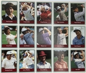 1985 Miller Press PGA Tour Uncut Card Sheet w/ Nicklaus, Payne, Seve & Couples
