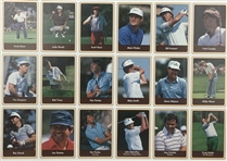 1986 Miller Press Golf Complete 60 Card Uncut Sheet including Jack Nicklaus and Greg Norman