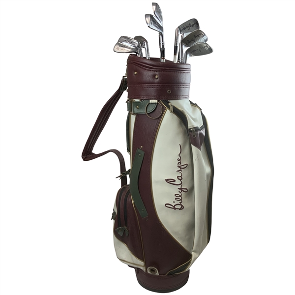 Billy Casper Signed Wilson Biltmore Signature Billy Casper 2-9 Irons & Sand Wedge Set on Faces in Bag - 9 Signed Clubs! JSA ALOA