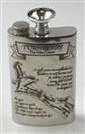 English Pewter Turnberry The Ailsa Course Hip Flask Set
