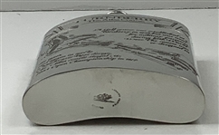 English Pewter Turnberry The Ailsa Course Hip Flask Set